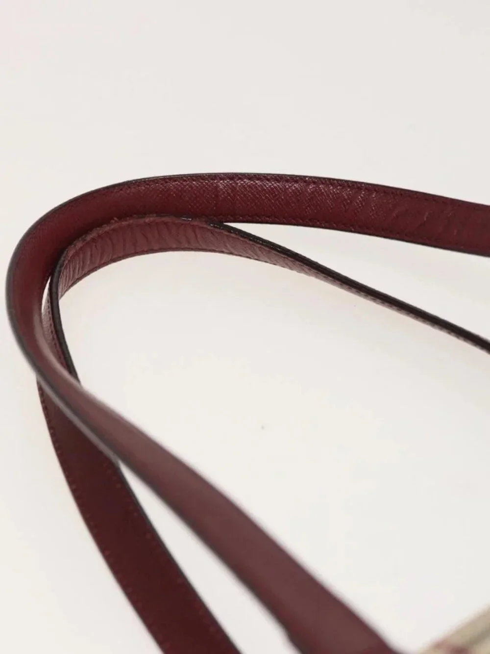 BURBERRY Nova Check Tote Bag Canvas Beige Auth mr278 - Picture 9 of 16